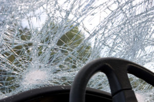 Car Accident Lawyer West Des Moines, IA - shattered windshield glass